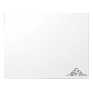 basset hound black white simple puppy dog eyes  notepad