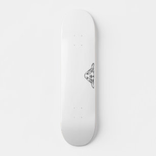 basset hound black white simple puppy dog eyes skateboard
