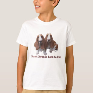 Basset Hound Buddies Kids Unisex Shirt