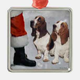 Basset Hound Cadeaux de Noël Ornement