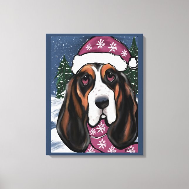 BASSET HOUND  CANVAS PRINT (Front)