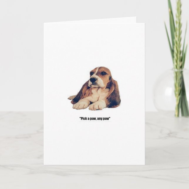Basset Hound Card (Front)