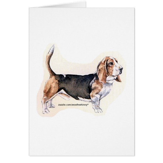Basset Hound Card (Front)