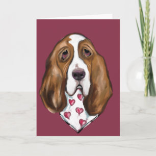 Basset Hound Card