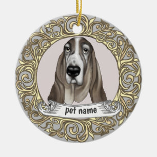 Basset Hound Chien Amoureux Mémoire ornement