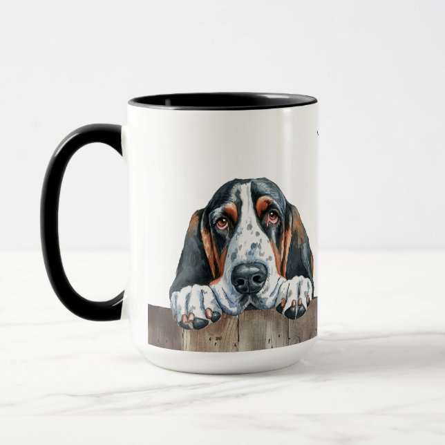 Basset Hound Chien Mug (Gauche)