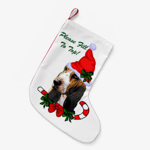 Basset Hound Christmas Small Christmas Stocking