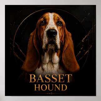 Basset Hound Classic Heritage Collection Poster
