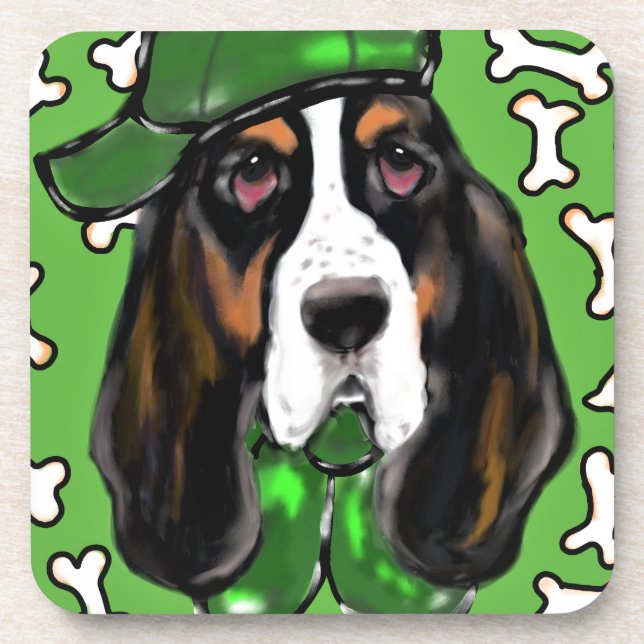 Basset Hound Coaster (Front)