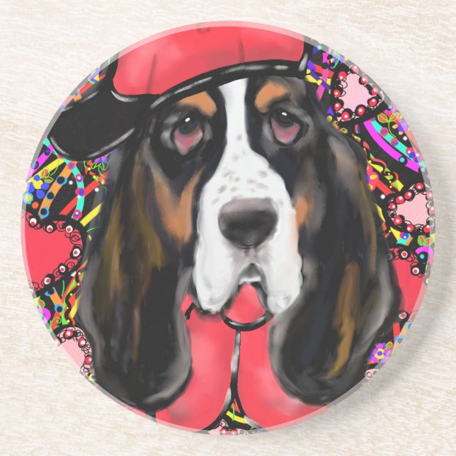 Basset Hound Coaster (Front)