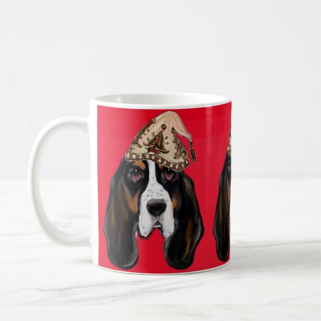 BASSET HOUND       COFFEE MUG (Left)
