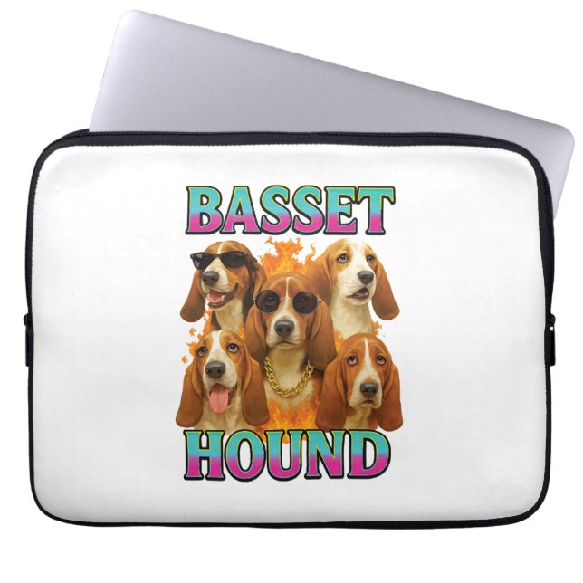 Basset Hound Copy Laptop Sleeve (Front)