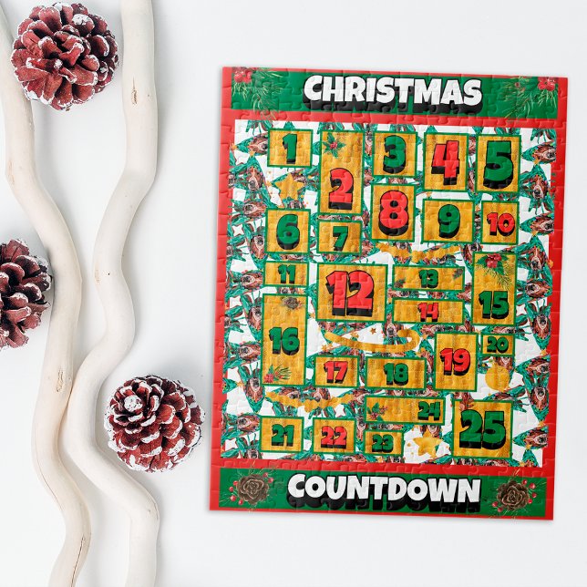 Basset Hound Countdown Christmas Advent Calendar Jigsaw Puzzle (Creator Uploaded)