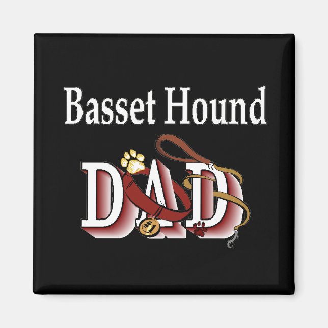 basset hound dad Magnet (Front)