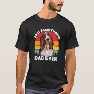 Basset Hound Dad Vintage Basset Hound Men Cute Do T-Shirt
