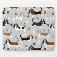 Basset Hound Dog Bones and Paws