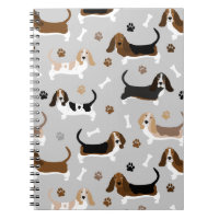 Basset Hound Dog Bones and Paws