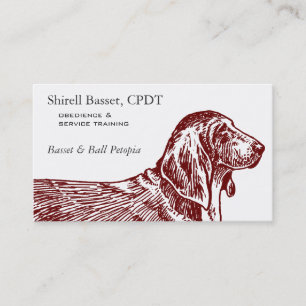 Basset Hound Dog Breed Pet Professional Business Card
