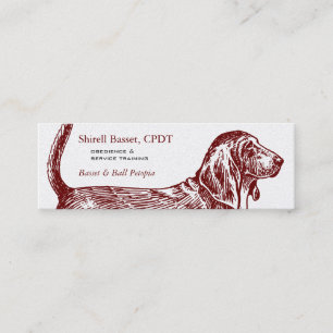 Basset Hound Dog Business Mini Business Card