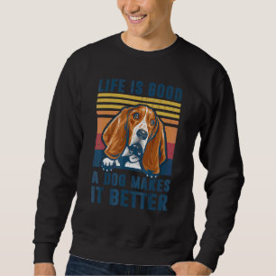 Basset Hound Dog Dog Dad Mom Men Women Sweatshirt