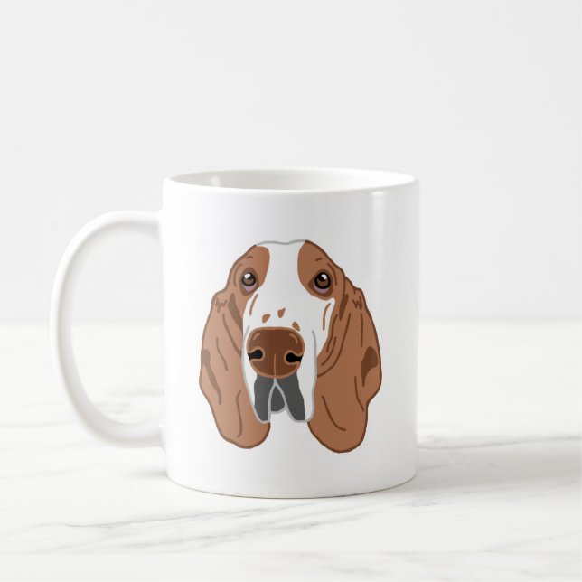 Basset Hound Dog Mom Mug (Left)