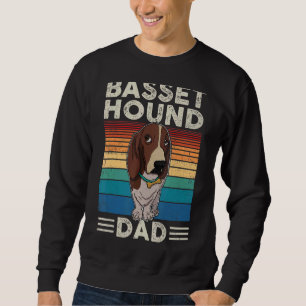 Basset Hound Dog Mom Walk Dog Sayings Breeder 8 Sweatshirt