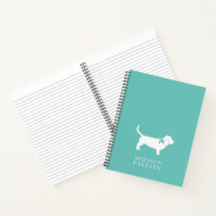 Basset Hound Dog Puppy Notebook