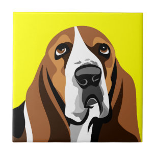 Basset Hound Dog Tile