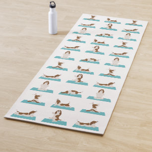 Basset Hound dog yoga  Mat