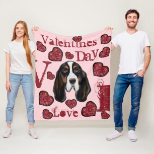 BASSET HOUND FLEECE BLANKET