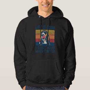 Basset Hound For Women Men Dog Mom Dad Basset Hou Hoodie