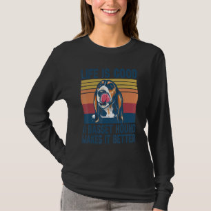 Basset Hound For Women Men Dog Mom Dad Basset Hou T-Shirt