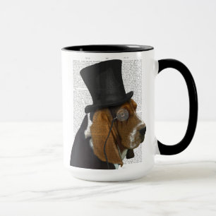 Basset Hound, Formal Hound and Hat Mug