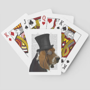 Basset Hound, Formal Hound and Hat Playing Cards