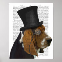 Basset Hound, Formal Hound and Hat
