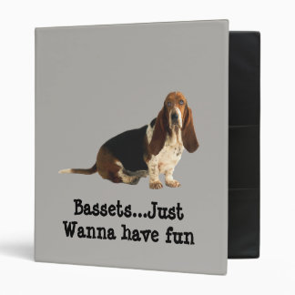Basset Hound Fun Loving Binder