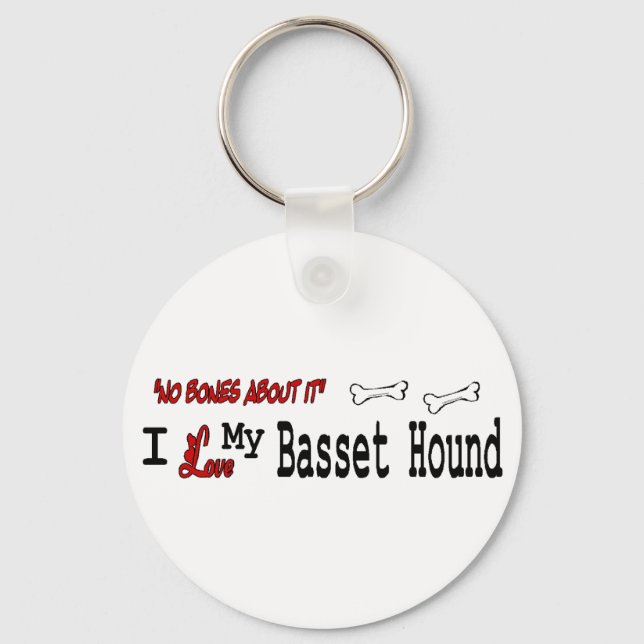 Basset Hound Gifts Keychain (Front)