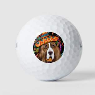 BASSET HOUND GOLF BALLS