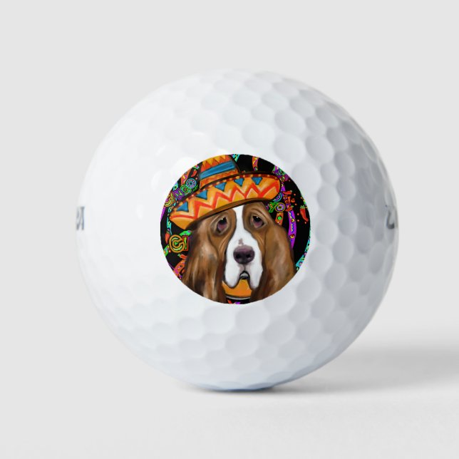 BASSET HOUND GOLF BALLS (Front)
