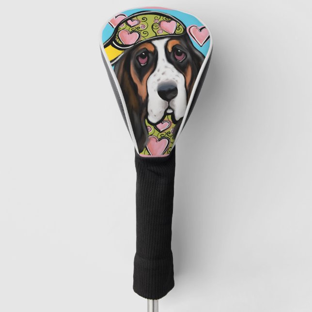 Basset Hound Golf Head Cover (Front)