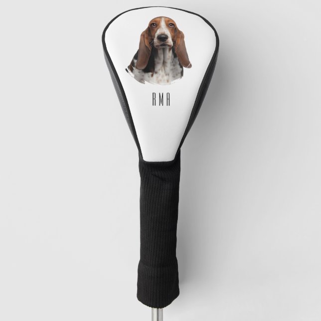 Basset Hound Golf Head Cover (Front)