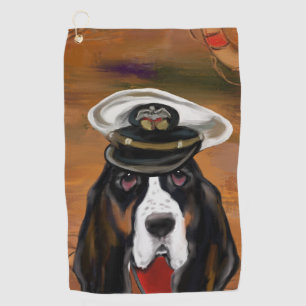 BASSET HOUND GOLF TOWEL