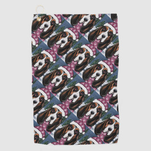 BASSET HOUND  GOLF TOWEL