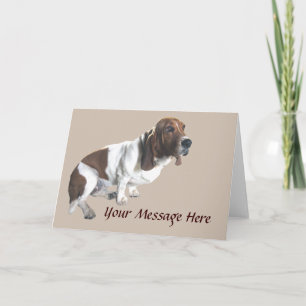 Basset Hound Greeting Card