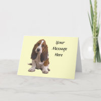Basset Hound Greeting Card
