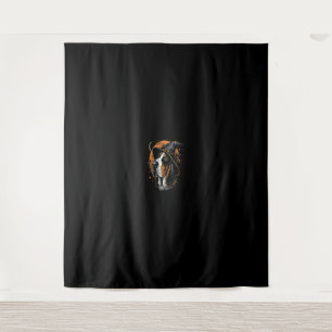 Basset Hound Halloween Dog Wizard Hat Funny Witch  Tapestry