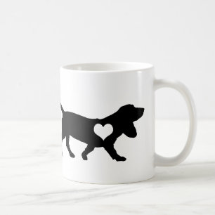 Basset Hound Heart Mug