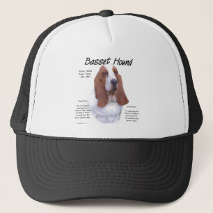 Basset Hound History Design Trucker Hat