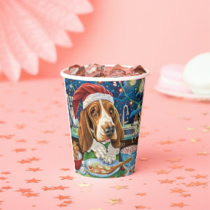 Basset Hound Holiday Baking: Festive Christmas Paper Cups