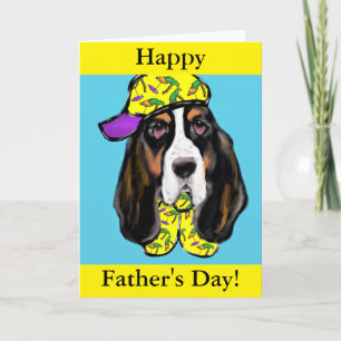 Basset Hound Holiday Card